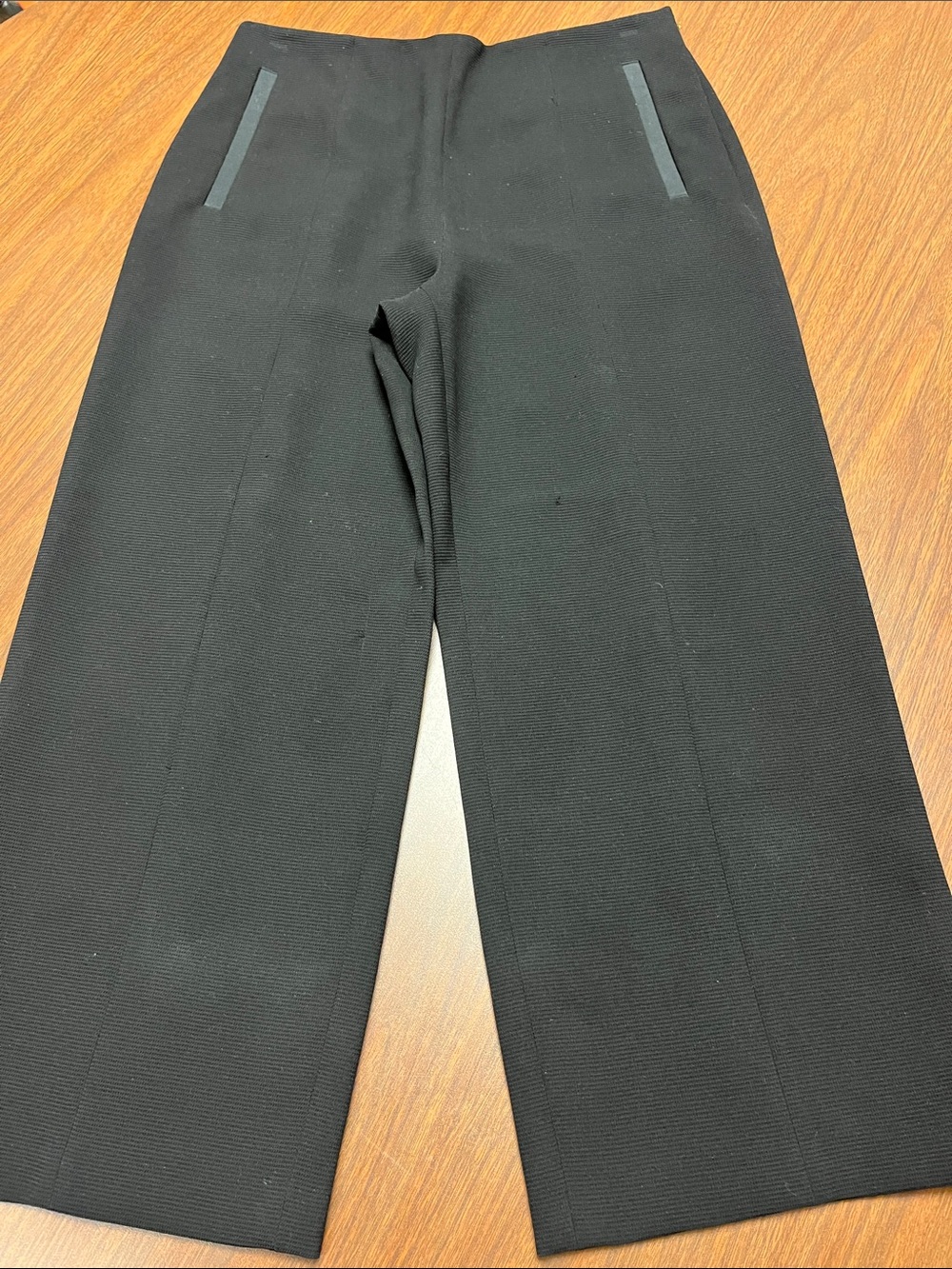 Ted‎ Baker London Black Cropped Wide-Leg Trousers